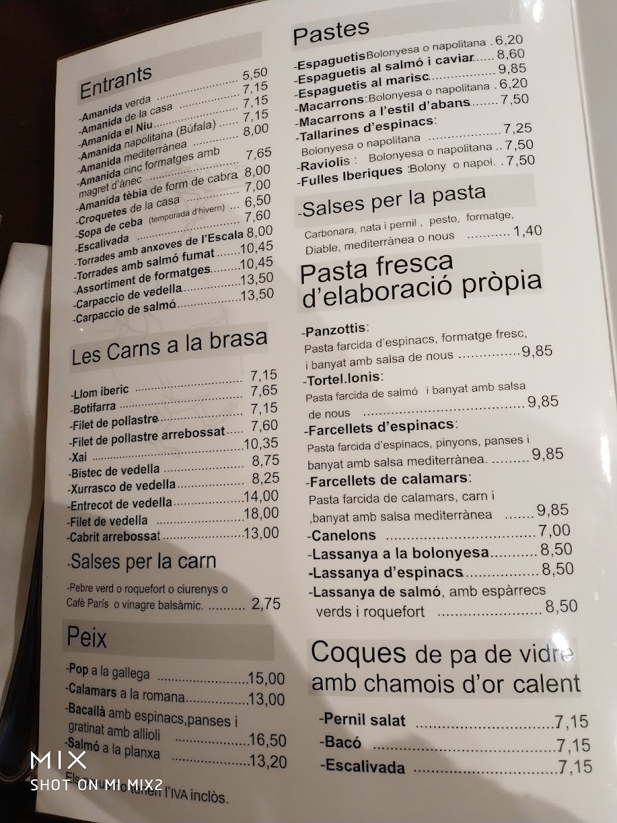 Menu Restaurant Pizzeria El Niu-5