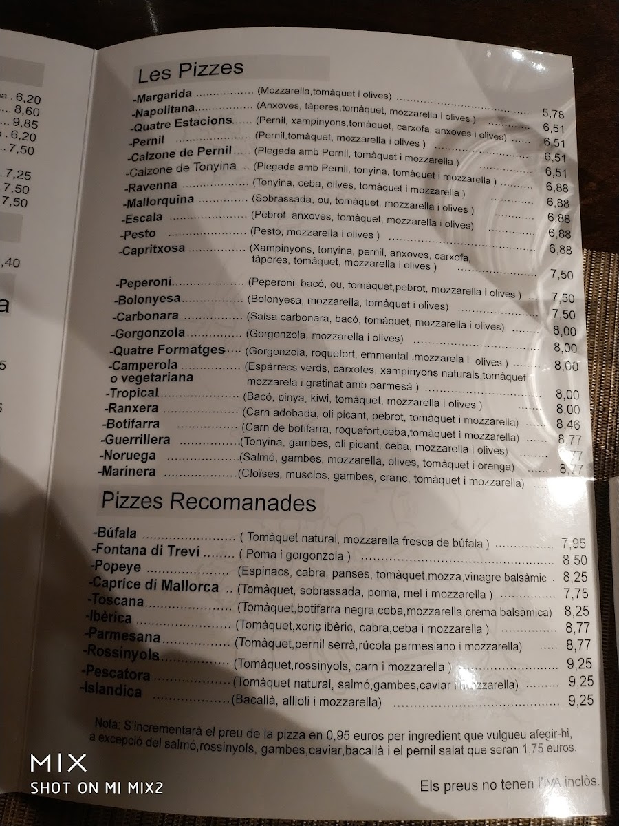 Menu Restaurant Pizzeria El Niu-7